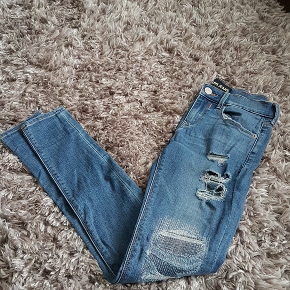Express mid rise jean leggings in size 00R - Picture 8 of 8